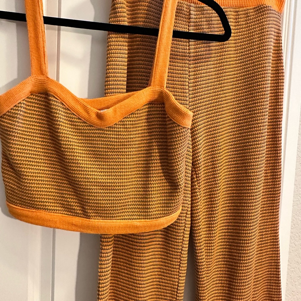 Zara Ribbed Wide-Leg Knit SET- BNWT - Picture 3 of 6
